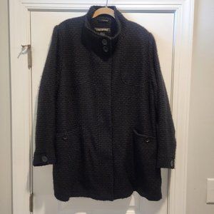 Lane Bryant-Women's Black/Fully Lined Winter Wool Jacket-Size 22/24